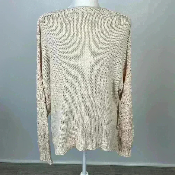 Chelsea & Theodore Pink Knit Pullover Sweater Size M - Picture 4 of 11